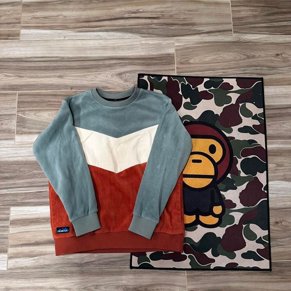 Kavu multicoloured fleece pullover sweatshirt